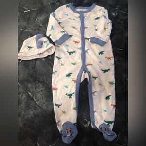Baby boy romper sleeper